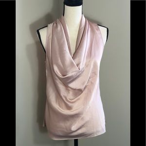 Pretty sleeveless cowl neck blouse